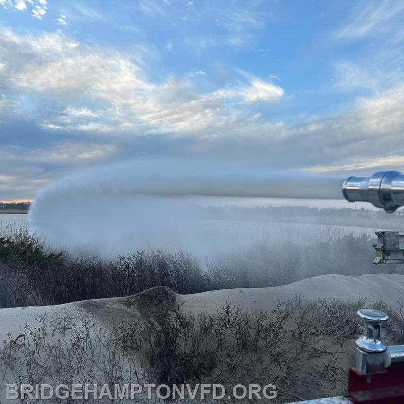 April 9, 2024: Bridgehampton Fire Department Drill Sagg Main Beach. 