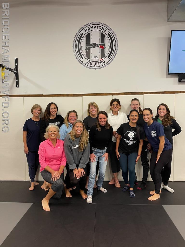 October 2021 Several department women members had a terrific time, thanks to Hamptons Jiujitsu, taking a self-defense class. We learned a lot and look forward to more instruction! 