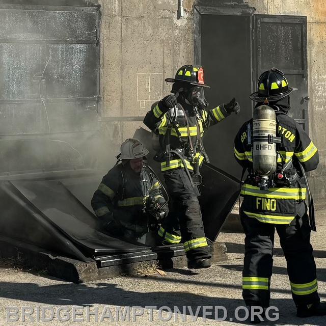 First, a classroom session was held on how TIC are an essential tool in firefighting. Then our firefighters descended into the basement of one of the training buildings that had been smoked out with a burn barrel to see how utilizing infrared technology detects heat signatures and provides visibility in smoke-filled environments. 