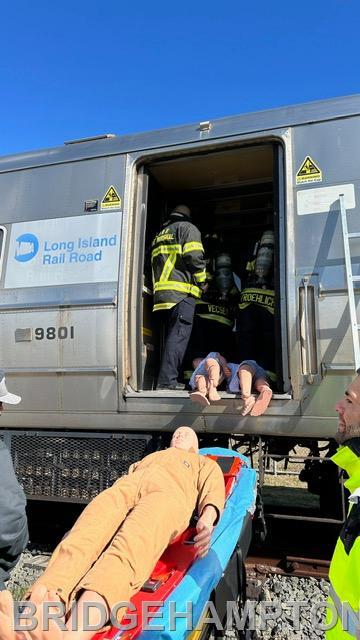 4/7/24 With the 2024 field season at the Suffolk County Fire Academy underway, Bridgehampton Fire Department volunteers spent Sunday morning training. 