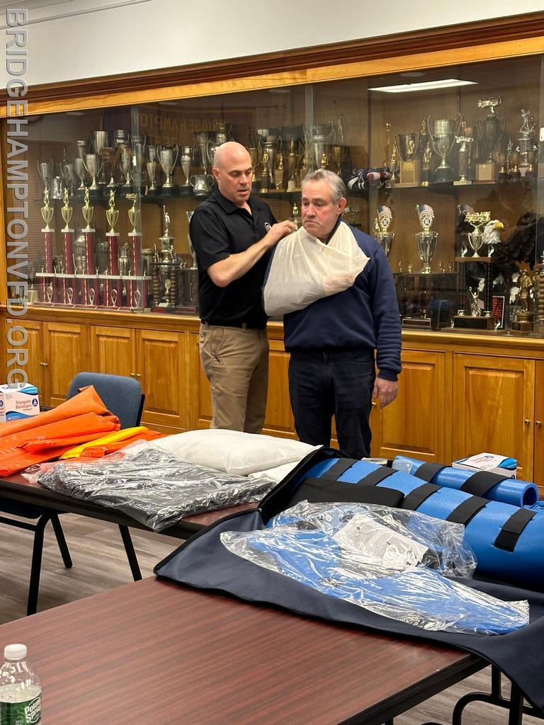 Members reviewed concepts and practiced techniques that keep them well prepared to care for the community. 