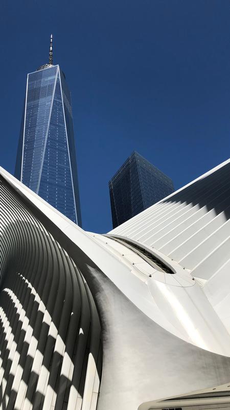 The memorial on a sunny day. 