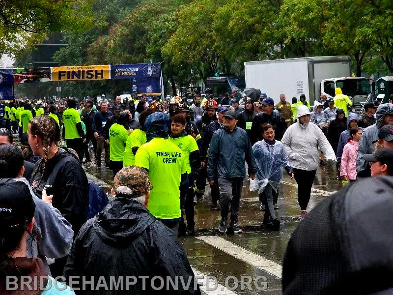 After the race. In the rain. 
