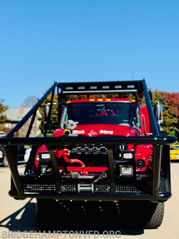 7-2-7 Brush Truck is welcomed into the department at the &quot;Wet Down&quot; ceremony October 19, 2019.  Steve Weitz photo. 