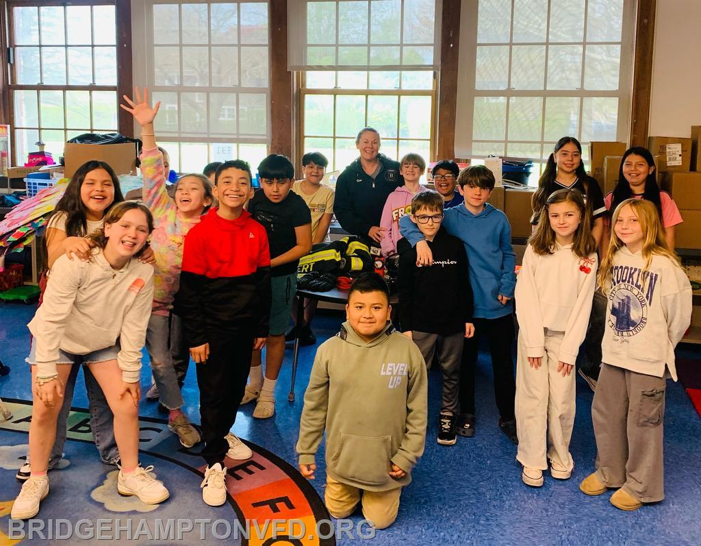 May 2025: Safety, smoke alarms, and SCBAs!

Second Assistant Captain Dana Frances Hilbert represented BHFD at the Southampton Elementary School’s Career Day on May 2nd.

The students learned about the basics of fire safety – from checking smoke alarms and following directions, to wearing helmets while biking.

We’re proud to be able to teach the next generation that safety starts long before the sirens.