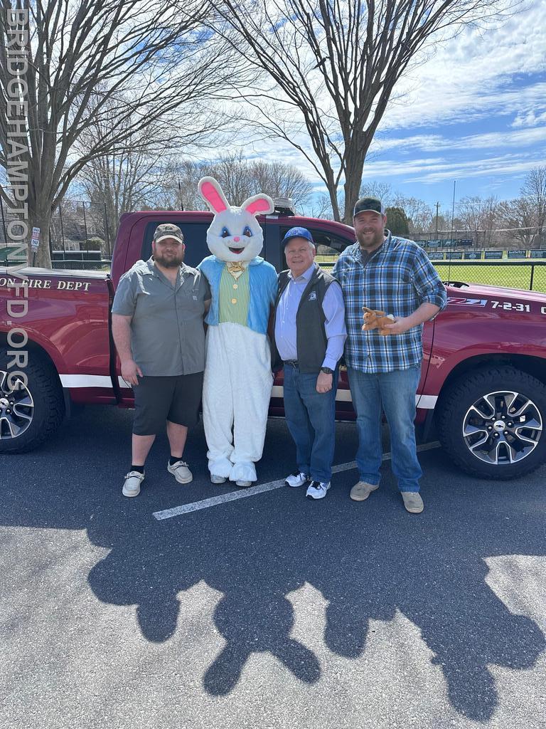 The Easter Bunny and BHFD Chiefs
