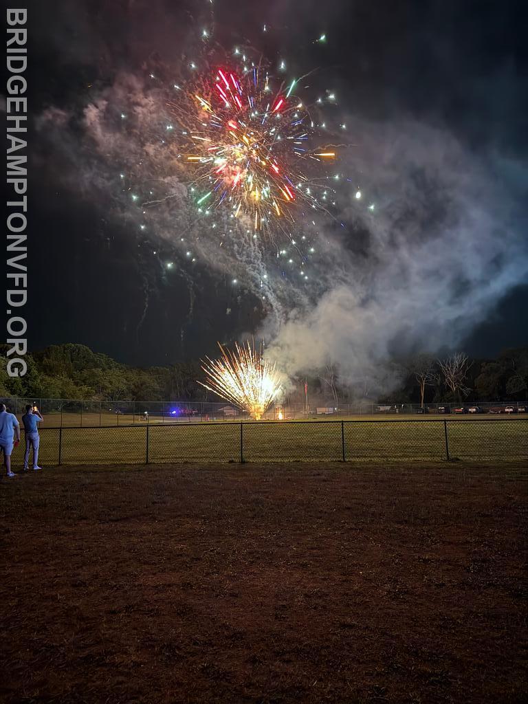 Fireworks in the sky, firefighters on standby!&nbsp;
This weekend, our brush truck and Fire Police stood by for North Sea Fire Department&rsquo;s annual carnival fireworks display.

After the show, crews stayed on scene to soak down the tree line and help ensure everything ended safely.