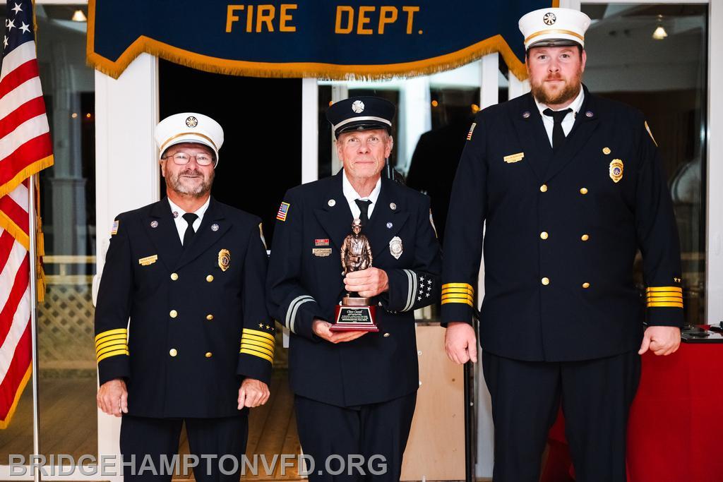 2.	Claes Cassel was working at Baldwin’s (now Two Trees Stables) as a cattle herdsmen when a member approached him about joining the Fire Department’s Ambulance Company. Cassel took him up on the idea and he became an EMT and then an AEMT (providing advanced life support care). He served for approximately 20 years, including as an assistant captain, before switching to the Fire Police Company, where he has been the captain for the last three years. All three of his children followed in his footsteps serving in the department at one time, including his daughter, Ellie Miller, who is also in Fire Police. 