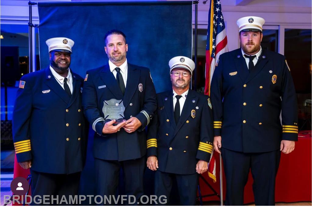 9/29/23 Bruce Dombkowski was recognized for 45 years of service to the Packard Company. His son Nick received the award in his honor.  