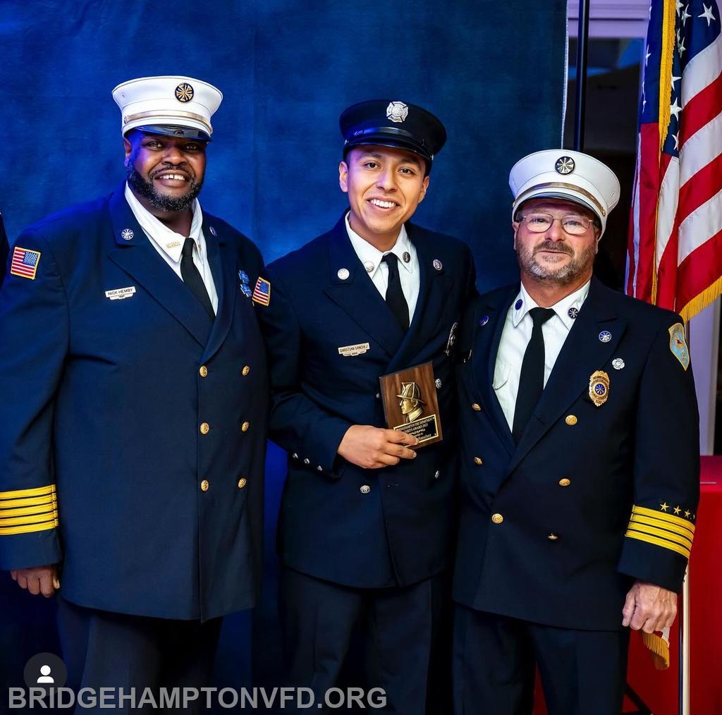 9/23/29 Christian Sanchez receives Chiefs Appreciation Award. 
